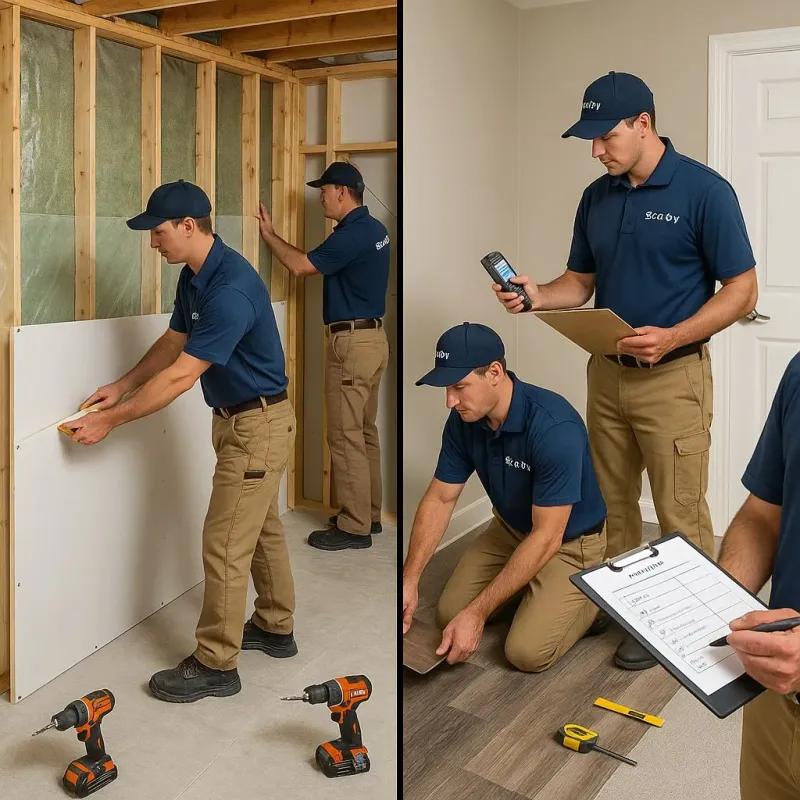 Repairs and Reconstruction process in Shaw, DC